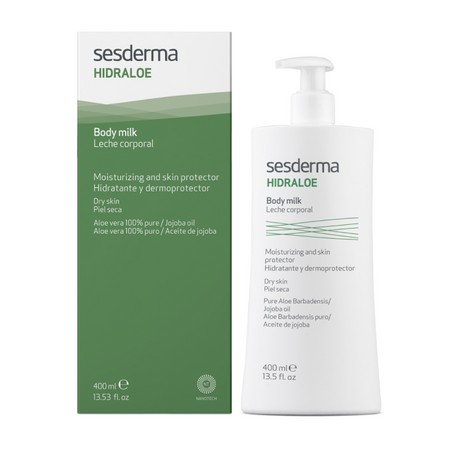 Sesderma HIDRALOE Молочко для кожи тела на основе масла жожоба и алоэ вера, 400 мл