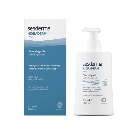 Sesderma HIDRADERM HYAL Молочко очищающее для кожи лица с тремя видами гиалуроновой кислоты, 200 мл