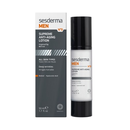 Sesderma MEN Лосьон мужской антивозрастной на основе гиалуроновой кислоты и цинка, 50 мл