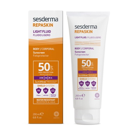 Sesderma REPASKIN LIGHT FLUID SPF 50 Крем-гель солнцезащитный для тела, с высокой защитой против солнца, 200 мл