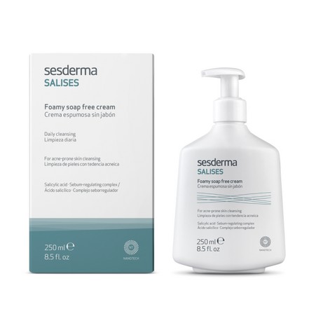 Sesderma SALISES Крем-пенка для умывания очищающая для лица и тела без мыла, 250 мл