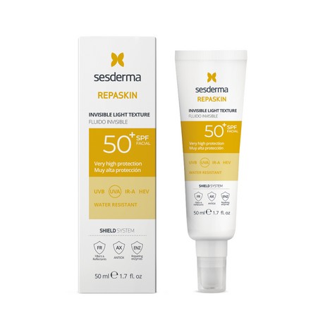 Sesderma REPASKIN INVISIBLE LIGHT TEXTURE SPF 50 Средство солнцезащитное для кожи лица сверхлегкое, защита против солнца, 50 мл